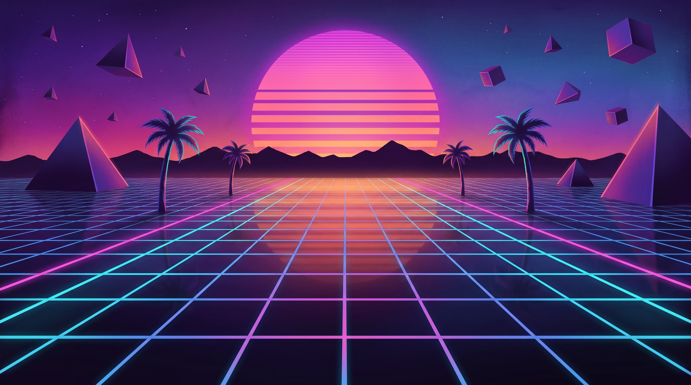 Neon Horizon Wallpaper Pack cover artwork